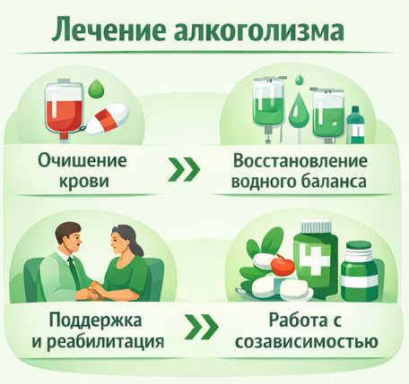 лечение алкоголизма в Карачеве этапы